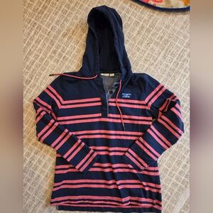 L.L. Bean Hoodie Womens Size S Pullover Striped